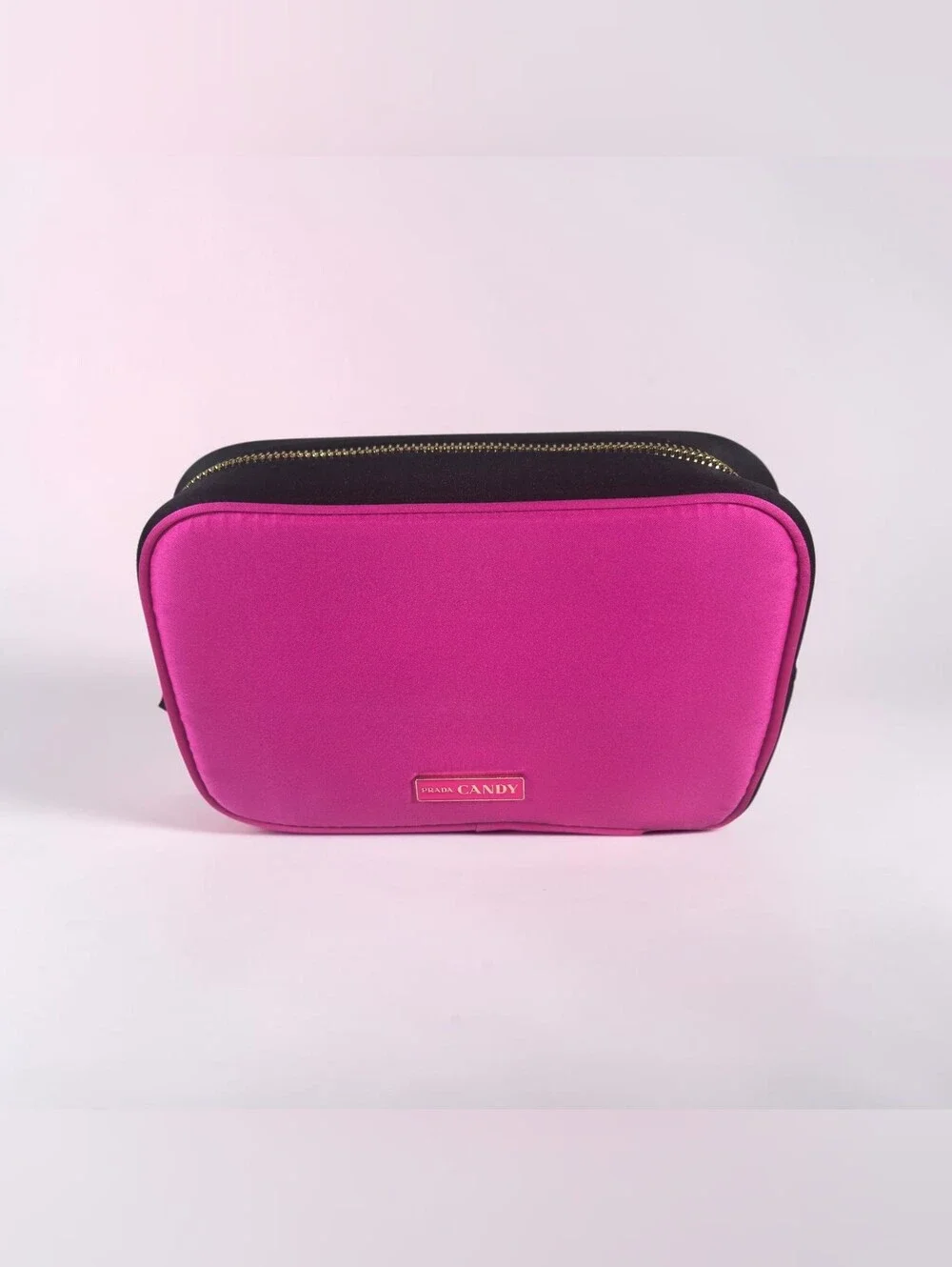 Prada Candy Fuchsia and Black Cosmetic Case